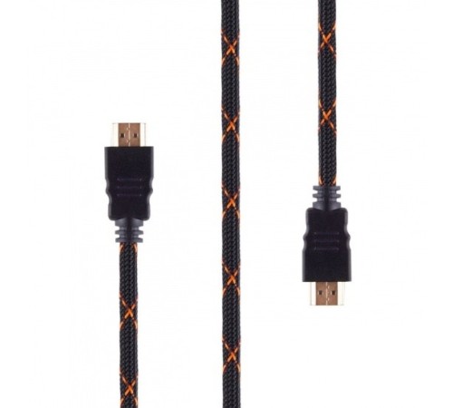 Rombica CB-ZX50B DigitalZX50B, HDMI 2.0b (5K, 3D, HDR), нейлоновая оплетка, чёрно-оранжевый, 5 м Rombica CB-ZX50B DigitalZX50B, HDMI 2.0b (5K, 3D, HDR), нейлоновая оплетка, чёрно-оранжевый, 5 м