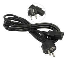 Exegate EP280648RUS Кабель питания ExeGate Power PC-3P (Евровилка Schuko->С13) VDE-250V-3*0.5mm2, медь, черный, 3м.