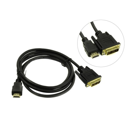 Exegate EX284894RUS Кабель HDMI-DVI ExeGate EX-CC-HDMIM-DVIM-3.0 (19M/19M, single link, 3м, позолоченные контакты)