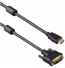 ExeGate EX191101RUS Кабель HDMI-DVI ExeGate EX-CC-HDMIM-DVIM-1.8 (19M/25M, dual link, 2 фильтра, 1,8м, позолоченные контакты)