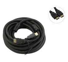 Exegate EX287726RUS Кабель HDMI ExeGate EX-CC-HDMI2-10.0F (19M/19M, v2.0, 10м, 4K UHD, Ethernet, ферритовые кольца, позолоченные контакты)