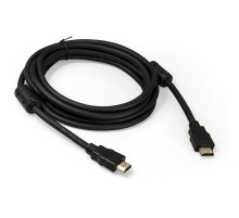 Exegate EX287724RUS Кабель HDMI ExeGate EX-CC-HDMI2-3.0F (19M/19M, v2.0, 3м, 4K UHD, Ethernet, ферритовые кольца, позолоченные контакты)