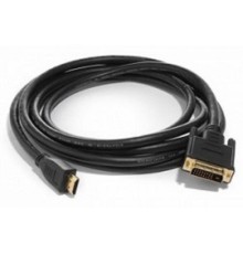 Bion Кабель HDMI-DVI-D 19M/19M, single link, экран, позолоченные контакты, 1.8м, черный [BXP-CC-HDMI-DVI-018]