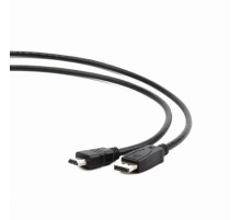 Bion Кабель DisplayPort - HDMI, 20M/19M, однонаправленный конвертор сигнала с DisplayPort в HDMI, 1м, черный [BXP-CC-DP-HDMI-010]