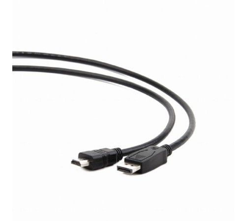 Bion Кабель DisplayPort - HDMI, 20M/19M, однонаправленный конвертор сигнала с DisplayPort в HDMI, 1м, черный [BXP-CC-DP-HDMI-010]