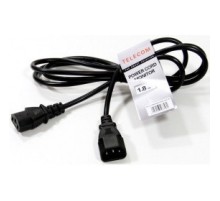 Telecom  TE001-CU0.75-1.8M Кабель UPS - устройство 220V (IEC-320-C13/C14) <VDE>3G0,75mm2, 1,8m,медь,Telecom <TE001-CU0.75-1.8M>