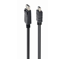Cablexpert Кабель DisplayPort->HDMI, 5м, 20M/19M, черный, экран, пакет (CC-DP-HDMI-5M)