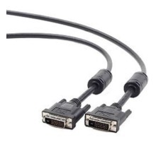 Кабель DVI-D dual link Gembird/Cablexpert , 25M/25M, 3.0м, черный, экран, феррит.кольца, пакет (CC-DVI2-BK-10)