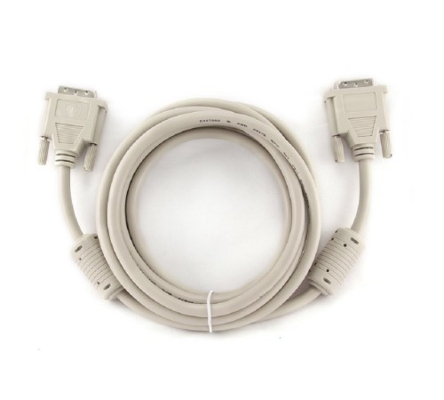 Кабель DVI-D dual link Gembird, 3.0м, 25M/25M, экран, феррит.кольца, пакет [CC-DVI2-10)
