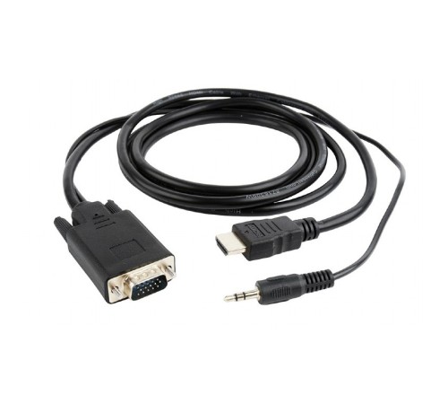 Cablexpert Кабель HDMI-VGA 19M/15M + 3.5Jack, 10м, черный, позол.разъемы, пакет (A-HDMI-VGA-03-10M) Cablexpert Кабель HDMI-VGA 19M/15M + 3.5Jack, 10м, черный, позол.разъемы, пакет (A-HDMI-VGA-03-10M)