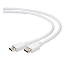 Кабель HDMI Gembird/Cablexpert , 1.8м, v1.4, 19M/19M, белый, позол.разъемы, экран, пакет(CC-HDMI4-W-6)