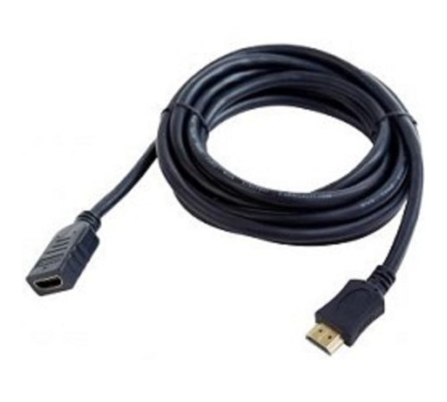 Удлинитель кабеля HDMI Cablexpert CC-HDMI4X-6, 1.8м, v2.0, 19M/19F, черный, позол.разъемы, экран, пакет