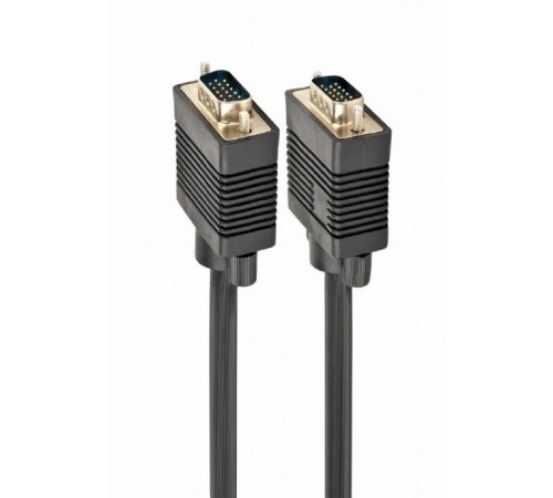 Gembird/Cablexpert CC-PPVGA-10m, Кабель VGA Premium , 15M/15M, 10м, серый, тройной экран, феррит.кольца Gembird/Cablexpert CC-PPVGA-10m, Кабель VGA Premium , 15M/15M, 10м, серый, тройной экран, феррит.кольца