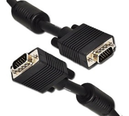 Gembird/Cablexpert CC-PPVGA-10M-B, Кабель VGA Premium , 15M/15M, 10м, черный, тройной экран, феррит.кольца Gembird/Cablexpert CC-PPVGA-10M-B, Кабель VGA Premium , 15M/15M, 10м, черный, тройной экран, феррит.кольца