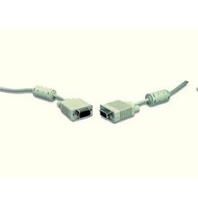 Gembird/Cablexpert CC-PPVGA-10, Кабель VGA Premium  15M/15M, 3.0м, белый, тройной экран, феррит.кольца