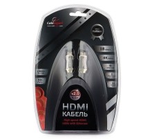 Кабель HDMI Cablexpert, серия Platinum, 4,5 м, v2.0, M/M, позол.разъемы, металлический корпус, нейлоновая оплетка, блистер (CC-P-HDMI03-4.5M)