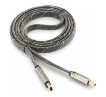 Кабель HDMI Cablexpert, серия Platinum, 1,8 м, v2.0, M/M, плоский, позол.разъемы, металлический корпус, нейлоновая оплетка, блистер (CC-P-HDMI04-1.8M)
