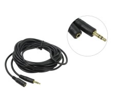 Exegate EX205310RUS Удлинитель звуковой (3.5mm Jack M - 3.5mm Jack F) 5м Exegate, позолоченные разъемы