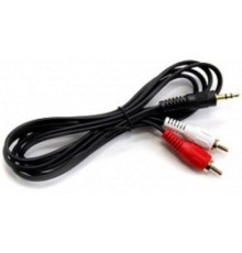 Exegate EX225927RUS Кабель аудио (3.5mm Jack M - 2xRCA M)  2м Exegate, позолоченные разъемы