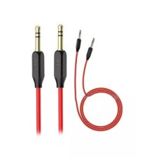 HOCO HC-79293 UPA11/ AUX аудио кабель/3.5 mm jack - 3.5 mm jack/ 1m/ позолоченные контакты/ Black