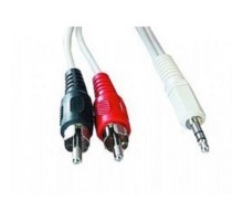 Кабель аудио Gembird, джек3.5 / 2xRCA, 5.0м [CCA-458-5M]