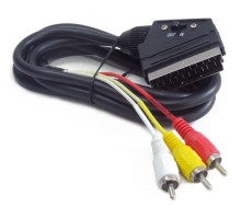 Кабель аудио/видео  Gembird 1 x RCA x 3 (male) / 1 x SCART (male), 1.8 м [CCV-519]