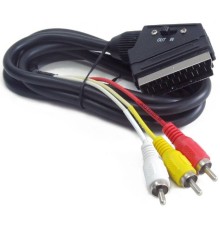 Кабель аудио/видео  Gembird 1 x RCA x 3 (male) / 1 x SCART (male), 1.8 м [CCV-519]