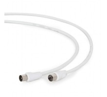 Gembird Кабель Кабель телевизионный, Coaxial M/F, белый, 3м (CCV-515-W-3M)