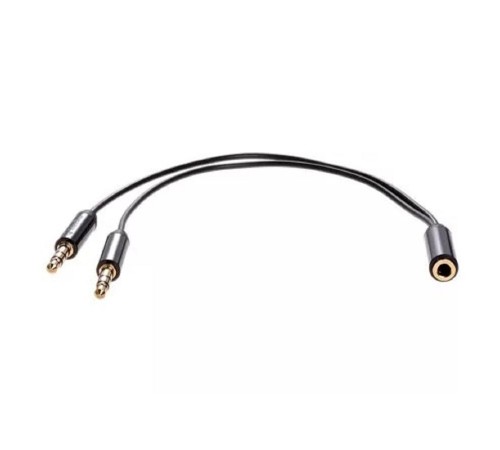 Telecom <TAV205M-0.2M> Кабель-адаптер  2*3.5ST(M)/3.5 ST(F), 0.2м, PRO [7958820049675]