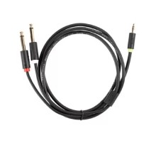 Telecom <TAV6168-1.5M> Кабель-адаптер 3.5ST(M)/2X6.35 ST(M), 1.5м, PRO [7958820049972]