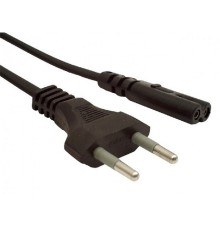 Кабель питания аудио/видео Gembird 1.8м, 2-pin, VDE, черный, пакет [PC-184/2-1.8M]