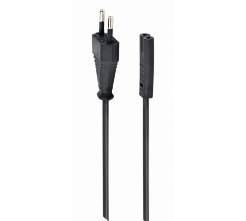 Cablexpert Кабель питания для ноутбуков, аудио/видео техники 1,8м, VDE, 2-pin, черный, пакет" (PC-184-VDE-1.8М)