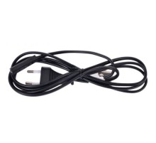 Cablexpert Кабель питания аудио/видео 0,5м, CEE 7/16 - C7, VDE, 2-pin, 2х0,75, черный, пакет (PC-184-VDE-0.5M)