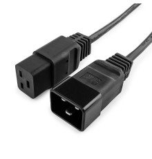 Кабель питания для UPC Gembird/Cablexpert, 1.5м, С19 - C20, 16А, черный, с заземлением(PC-189-C19)