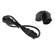 Exegate EP280619RUS Кабель монитор - компьютер (UPS->устройство) ExeGate Power EC-0,5P (IEC 320 С13->С14) VDE-250V-3*0.5mm2-медь, черный, 0.5м.