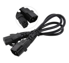 Exegate EP280622RUS Кабель монитор - компьютер (UPS->устройство) ExeGate Power EC-1P (IEC 320 С13->С14) VDE-250V-3*0.75mm2, медь, черный,1.0м.