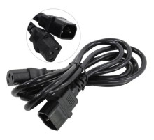 Exegate EP280625RUS Кабель монитор - компьютер (UPS->устройство) ExeGate Power EC-1,8P (IEC 320 С13->С14) VDE-250V-3*0.75mm2, медь, черный, 1.8м.