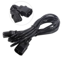 Exegate EP280628RUS Кабель монитор - компьютер (UPS->устройство) ExeGate Power EC-3P (IEC 320 С13->С14) VDE-250V-3*0.75mm2, медь, черный, 3м.