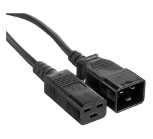 Exegate EP280636RUS Кабель питания (UPS) ExeGate Power EC20-3P (IEC 320 С19->С20) VDE-250V-3*1.5mm2, медь, 16А, черный, 3м.