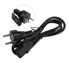 Exegate EP280640RUS Кабель питания ExeGate Power PC-1P (Евровилка Schuko->С13) VDE-250V-3*0.5mm2, медь, черный, 1.0м.