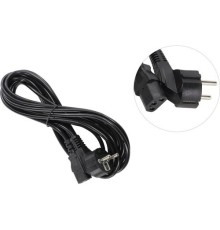 Exegate EP280664RUS Кабель питания ExeGate Power PC-5P (Евровилка угловая Schuko->С13) VDE-250V-3*0.5mm2, медь, черный, 5м.