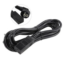 Exegate EP280670RUS Кабель питания ExeGate Power PC19-3P (Евровилка Schuko->С19) VDE-250V-3*1.5mm2, медь, черный, 16А, 3м.