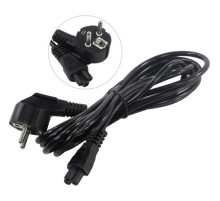 Exegate EP280680RUS Кабель питания ноутбуков ExeGate Power PC5-3P (Евровилка Schuko->С5) VDE-250V-3*0.5mm2, медь, черный, 3м.