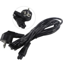 Exegate EP280680RUS Кабель питания ноутбуков ExeGate Power PC5-3P (Евровилка Schuko->С5) VDE-250V-3*0.5mm2, медь, черный, 3м.