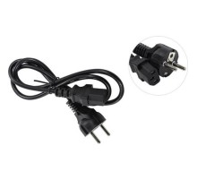 Exegate ES280992RUS Кабель питания ExeGate Special PC-1S (Евровилка Schuko->С13) 3*0.5mm2, CCA, черный, 1.0м.