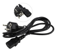 Exegate EP280642RUS Кабель питания ExeGate Power PC-1,5P (Евровилка Schuko->С13) VDE-250V-3*0.5mm2, медь, 6A,  черный, 1.5м.