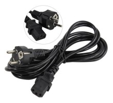 Exegate ES280995RUS Кабель питания ExeGate Special PC-3S (Евровилка Schuko->С13) 3*0.5mm0, CCA, черный, 3м.