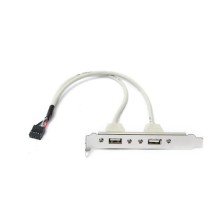 ORIENT C086L30, Планка портов в корпус 2xUSB 2.0, длина кабеля 30см, oem (31302)