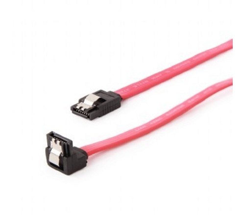 Cablexpert Кабель интерфейсный SATA, 30см, угловой разъем, 7pin/7pin, защелка (CC-SATAM-DATA90-0.3M)