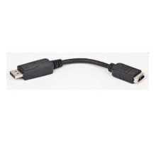 Gembird Переходник DisplayPort - HDMI  20M/19F, пакет черный [A-DPM-HDMIF-002]